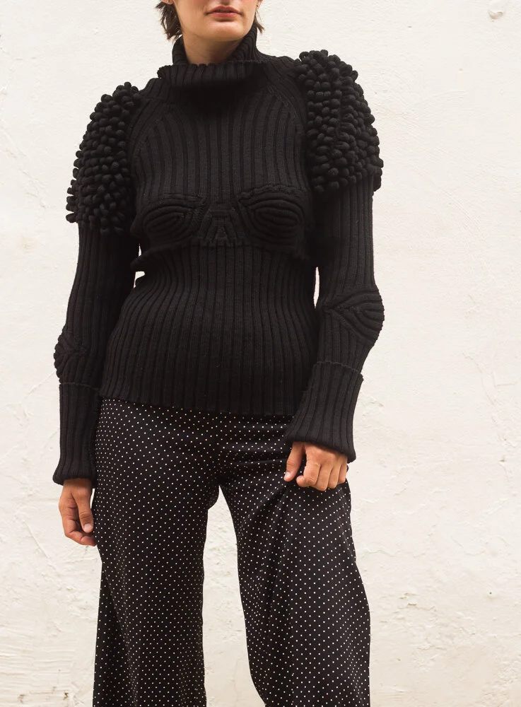 FW 2006 Sonia Rykiel Avant Garde 30's Inspired Sweater — Wayward FW 2006 Sonia Rykiel Avant Garde 30's Inspired Sweater — Wayward